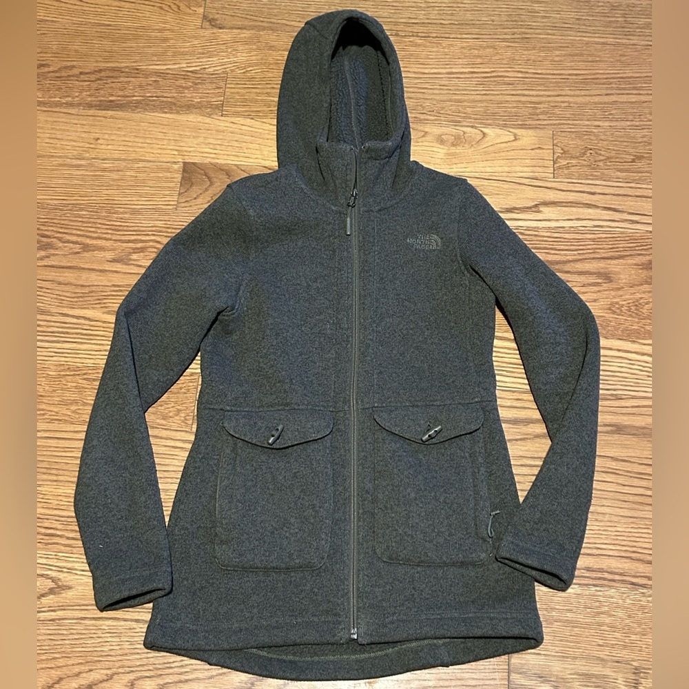The North Face Gray Utility Jacket‎ with Hoodie